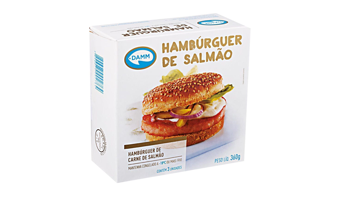 HAMBÚRGUER DE SALMÃO DAMM 360g