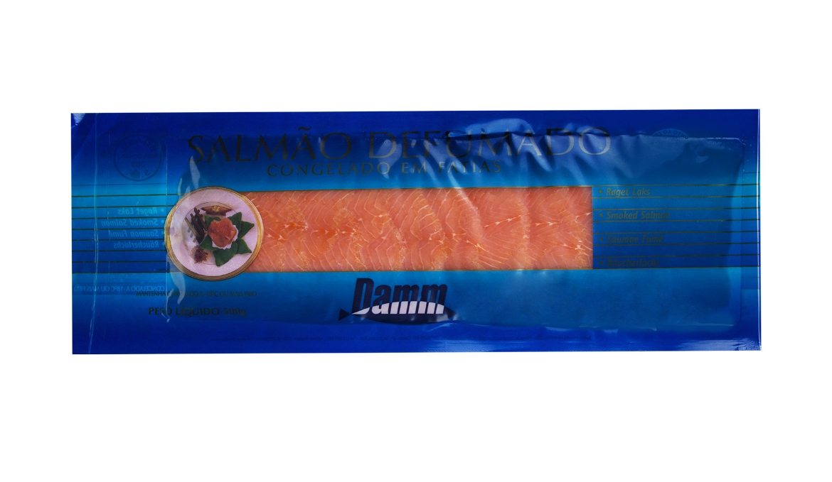 SALMÃO DEFUMADO DAMM EM FATIAS  500g