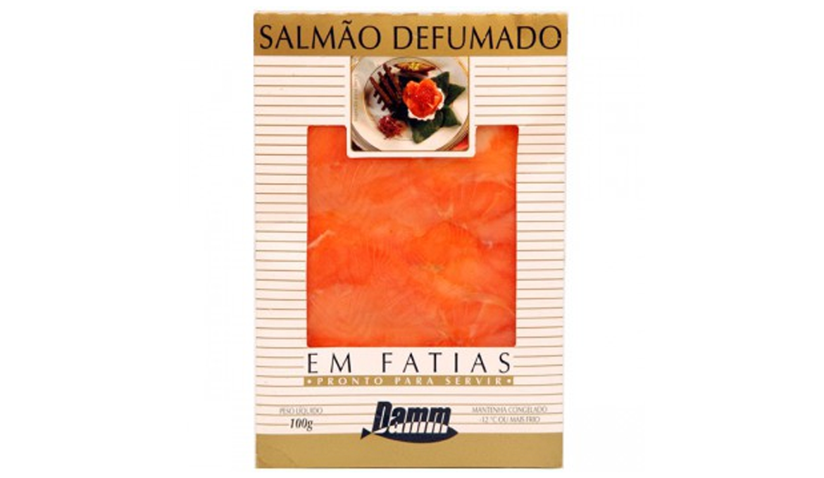 SALMÃO DEFUMADO DAMM PREMIUM 100g
