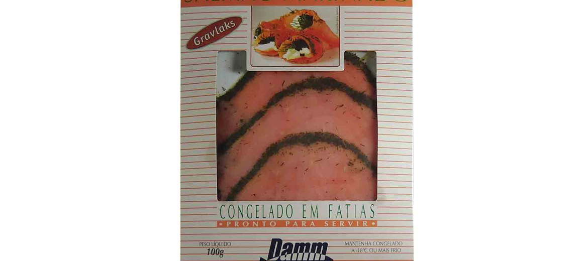 SALMÃO GRAVLAKS MARINADO DAMM 100g